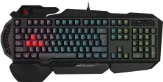 Клавиатура A4Tech Bloody B314 черный USB Multimedia for gamer LED (подставка для запястий)