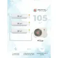 Инверторная мульти сплит-система Royal Clima Multi Gamma Perfetto на 3 комнаты (3*35 м2) 4TFM-32HN/OUT + 3*RCI-PFF12HN - гарантия 3 года, 7 скоростей, супертихая работа (от 20,5 дБ)