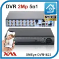 Регистратор для камер видеонаблюдения XMEye-DVR1622 (AHD, XVI, CVI, TVI, CVBS) 16 Видео. 2 Аудио.