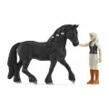 Фигурки Schleich Horse Club - Игровой набор Тори и принцесса, кобыла фризской породы- Шляйх Лошади 42640