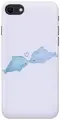 Силиконовый чехол на Apple iPhone SE (2022) / SE (2020) / 8 / 7 / Эпл Айфон СЕ 2022 / СЕ 2020 / 8 / 7 с рисунком Дельфинчики