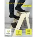Табурет стремянка складной 54 см. не окрашенный, лестница, противоскользящие ступени