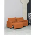 Раскладной диван кровать Пекин NEW прямой модульный, механизм еврокнижка, 213х102х85 см, оранжевый