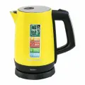 Чайник электрический 1,7 литра WILLMARK WEK-1758S, 2200 Вт, автоотключение, смотровое окно, желтый