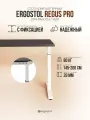 Стол компьютерный регулируемый по высоте Ergostol Regus Pro 138х68 см, Черный графит/белый