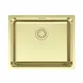 Мойка для кухни YUNI 54 UNI врезная / подстольная, цвет светлое золото, Paulmark, YU54-LG