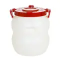 Бочка пластиковая, Радиан, 50 л, пищевая, круглая, с ручками, с широким горлом, повышенной прочности