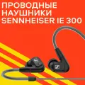 Наушники Sennheiser IE300 Black, внутриканальные, динамические, 6 - 20 кГц