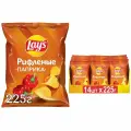 Чипсы картофельные Lay's Рифлёные со вкусом Паприки, 14 шт. по 225г