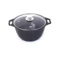 Кастрюля Kukmara Темный мрамор 6л со стеклянной крышкой (кмт62-1а)