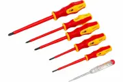 Набор отверток Thorvik SDIS6CP, диэлектрические, хромванадиевая сталь, 6 шт, упаковка