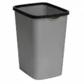 Ведро для мусора 843358 с фиксатором 33 л Tandem (сер. металлик/черный)