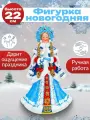 Новогодняя фигурка Красная девица снегурочка 22 см. Подарочный сувенир, для праздника. Артикул НУ-6948