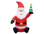 Надувная фигура Санта с ёлочкой (с подсветкой), 1.2 м, Peha Magic