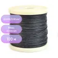 Провод ПРОДИЭЛ 28AWG, силиконовый, многожильный, гибкий, 100м, чёрный