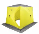 Палатка зимняя утепл. Куб ЛОНГ-3 желтый/серый (PR-WFS-3L-YG) PREMIER