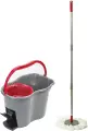 Набор для уборки лайма, ведро 14 л/7 л с отжимом и педалью, швабра с круглой насадкой (2 шт, кольцо), 603622
