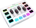 Микшер / Звуковая карта Fifine mixer SC3 (White) / звуковые эффекты / RGB подсветка