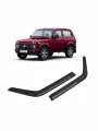 Дефлекторы неломающиеся 2 шт. для а/м LADA Niva 3d кроссовер, Voron Glass DEF00292