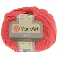 Пряжа YarnArt Jeans, 55 % хлопок, 45 % акрил, 50 г, 160 м, 5 шт., 26 коралл