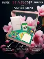 Подарочный набор Instax Mini, фотоальбом, 20 фото снимков, A6, розовый