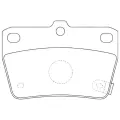 Дисковые тормозные колодки задние NIBK PN1424 (4 шт.) черный