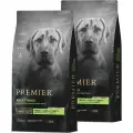 Корм сухой Premier Low Grain Dog Adult Maxi Lamb & Turkey низкозерновой для собак крупных пород, ягненок индейка, 3 х 2 шт