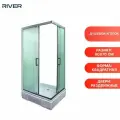 Душевой уголок River Morava XL 90/70/24 MT без поддона стекло матовое