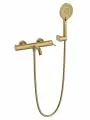 Смеситель на борт ванны с душем AVS Pulse брашированное золото, латунь