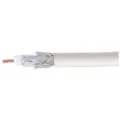 Кабель коаксиальный Cablexpert, RG-6U-CU-2, 75 Ом, 64%, 1 мм, медь, белый, 100 м