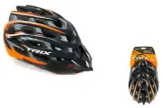 Шлем вело TRIX кросс-кантри 35 отверстий регулировка обхвата L 59-60см In Mold оранжево-черный матовый