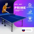 Теннисный стол Bor Neo PRIME, синий, складной, для дома, с колесами
