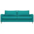 Прямой диван Остин, Велюр, светл. Бирюзовый, Ящик для белья, 215х105х85см