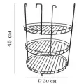 Этажерка для тандыра 30 см 3 яруса