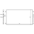NISSENS 94557 (4809227 / 4809227 / 4809227AD) радиатор кондиционера chrysler: Voyager (Вояджер) III 2.4 / 3.3 / 3.3 awd /