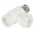 Кран шаровый ПП для радиатора 25х3/4 прямой, белый РосТурПласт (Кран радиаторный шаровый.) (10587)