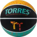 Мяч баскетбольный Torres TT, B023155, р.5, черный-мультиколор