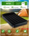 Кровать надувная INTEX 64141 с подголовником, 99x191x25 см, одноместная