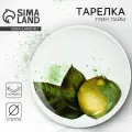 Тарелка Dolce Ceramo керамическая Сочный лайм 22.5 см, цвет белый