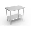Разделочный стол ЦЕНТР ОБОРУДОВАНИЯ СР-1000/600/870, нержавеющая сталь 0,8 мм, без борта, каркас оцинк