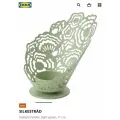 Подсвечник для чайных свечей IKEA SILKESTRÄD , светло-зеленый, 11 см