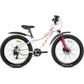 Велосипед горный SITIS LUNA 7SP HD 26 White-Сrimson-Orange подростковый для девочек 11-16 лет, на рост 150-160 см