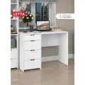 Стол письменный Letta 4 ящика, ЛДСП, белый, 105 см x 75 см x 45 см