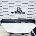 Полка на торпеду грузового автомобиля DAF XF95 экокожа Черная с синей строчкой 2 яруса