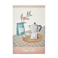 Полотенце кухонное Coucke Delices Sucres Café latte, 54% хлопок, 46% лён, 50х75 см