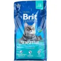 Сухой корм Brit Premium Cat Sensitive для взрослых кошек с чувствительным пищеварением Ягненок, 8 кг.