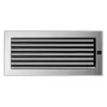 Вентиляционная решетка для камина Kratki (Польша) Матовый хром 17х37 с жалюзи