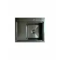 Мойка для кухни Hoffger 5848R Black (Чёрная), правая чаша
