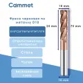 Твердосплавная фреза концевая D10*C25*P55*d10*Z4*L75*R черновая по стали монолитная