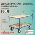 Тележка платформенная Стелла-техник КП-2-Ф-5-8-125-К , 2-х ярусная, 500х800мм